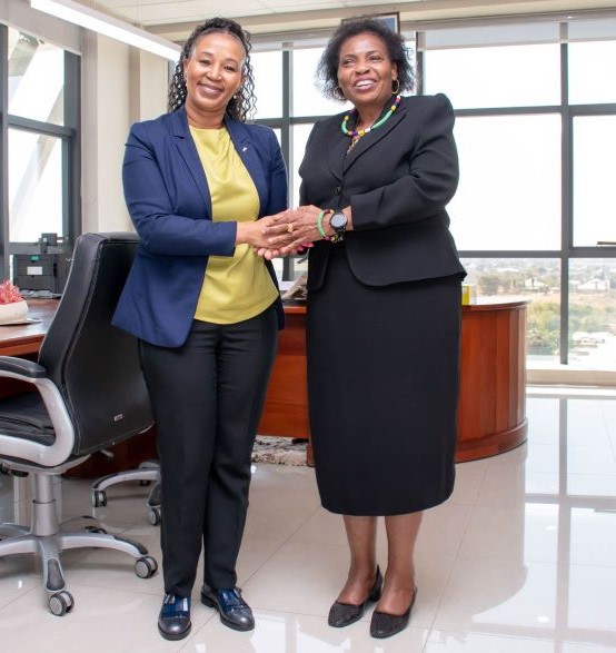 Dr Xaba and DE Africa Governing Board member, Dr Albina Chuwa 