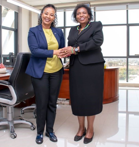 Dr Xaba and DE Africa Governing Board member, Dr Albina Chuwa