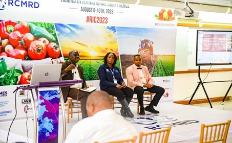 DE Africa in the panel on Improve on the Science Policy Linkages in  Agriculture policies on 8 August 2023