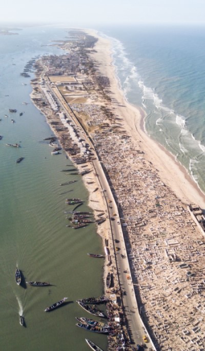 Coastal erosion in Africa