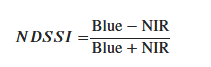 Normalized Difference Suspended Sediment Index (NDSSI)