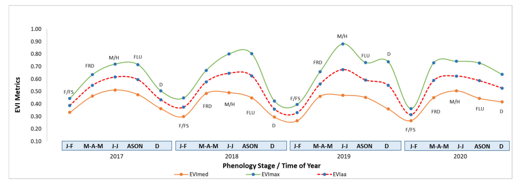 results of phenology stages 