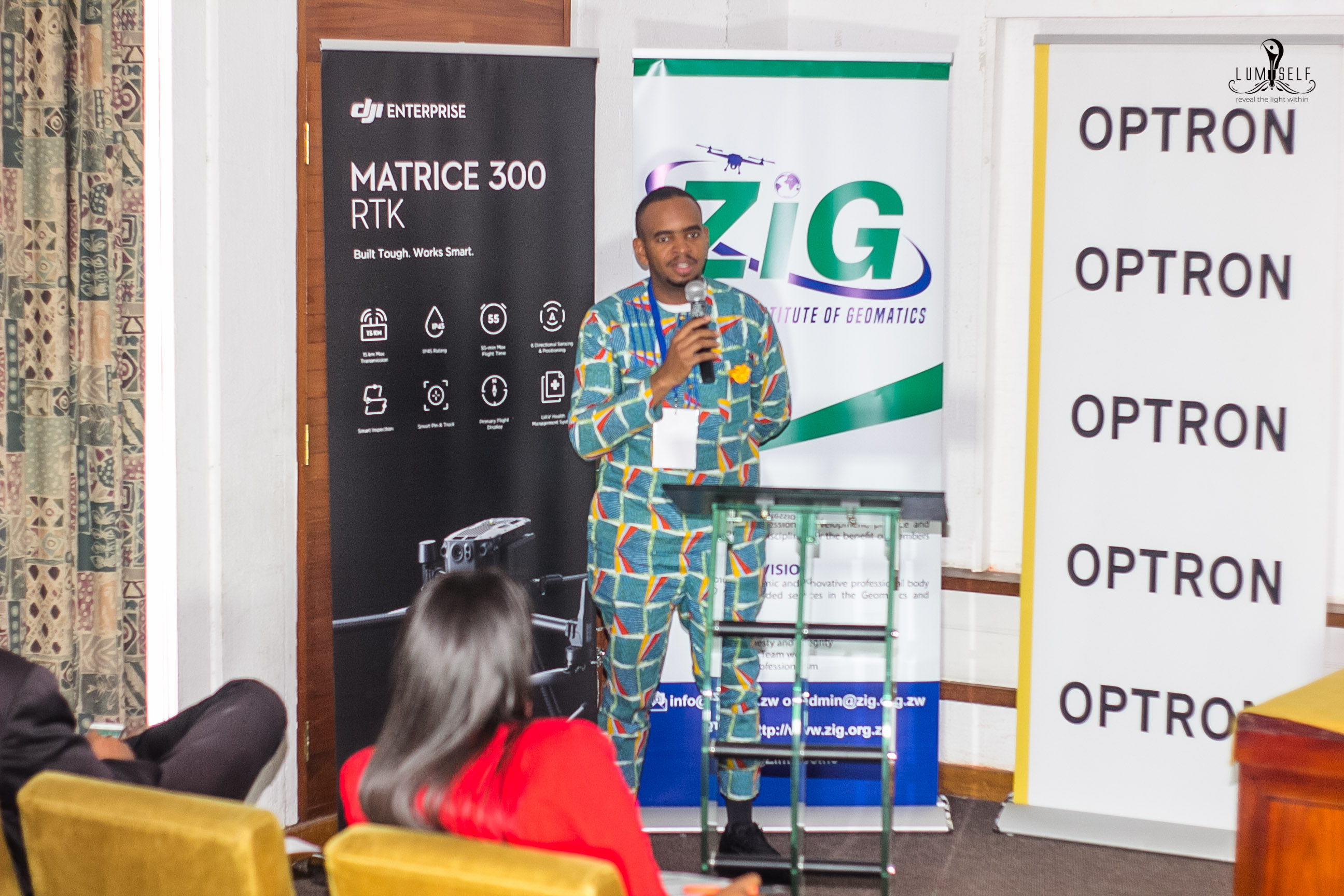 DE Africa's Dr. Kenneth Mubea at the Zimbabwe Institute of Geomatics Conference 2022
